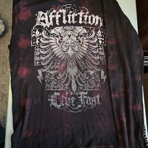 Affliction Graphic Long Sleeve Shirt